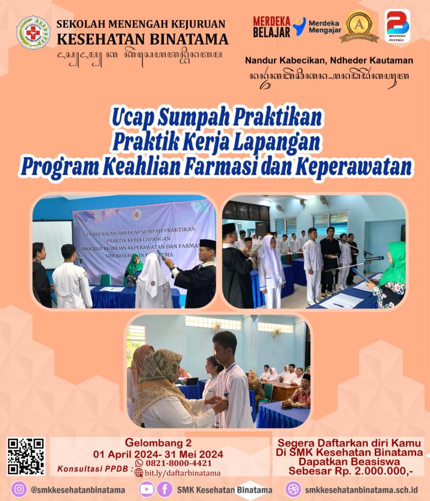 WhatsApp Image 2024 05 11 at 12.57.16 880x1024 - Sumpah Praktikan Praktik Kerja Lapangan Prohram Keahlian Farmasi dan Keperawatan
