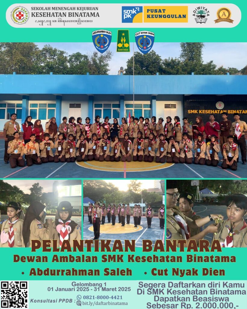 WhatsApp Image 2025 02 27 at 10.43.26 820x1024 - SMK Kesehatan Binatama Melantik Bantara Dewan Ambalan Abdurrahman Saleh dan Cut Nyak Dien
