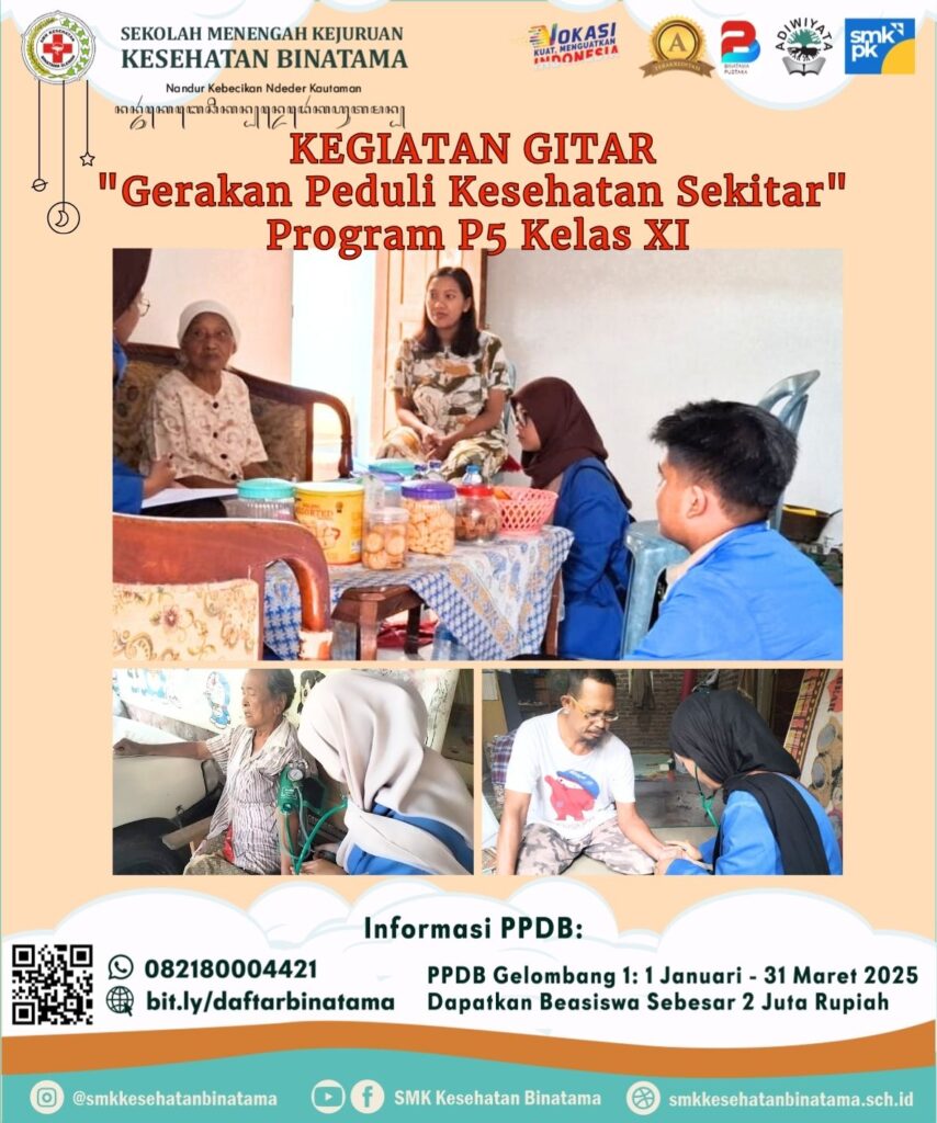 SMK Kesehatan Binatama Gelar Kegiatan GITAR (Gerakan Peduli Sekitar) dalam Rangka P5 Tema Kebekerjaan Kelas XI WhatsApp Image 2025 03 11 at 11.58.20 854x1024 - SMK Kesehatan Binatama Gelar Kegiatan GITAR (Gerakan Peduli Sekitar) dalam Rangka P5 Tema Kebekerjaan Kelas XI