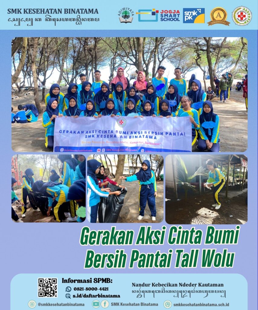 SMK Kesehatan Binatama Galakkan Gerakan Aksi Cinta Bumi dengan Bersih Pantai Tall Wolu 35d53752 377c 4676 8d55 2b537782ed3a 1 854x1024 - SMK Kesehatan Binatama Galakkan Gerakan Aksi Cinta Bumi dengan Bersih Pantai Tall Wolu