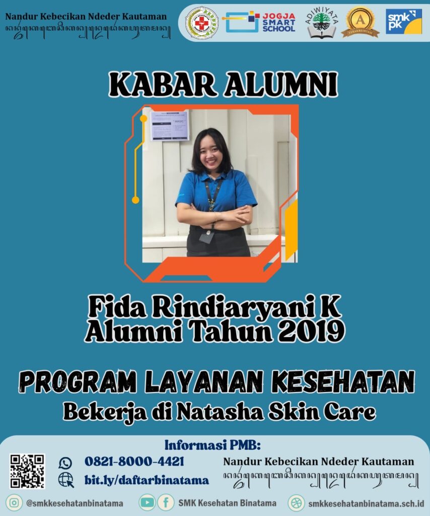 fa24877c 969c 4eaf 8578 7a06ebe60c6a 854x1024 - Kabar Alumni SMK Kesehatan Binatama: Fida Rindiaryani K, Alumni 2019 Sukses Berkarier di Dunia Kesehatan