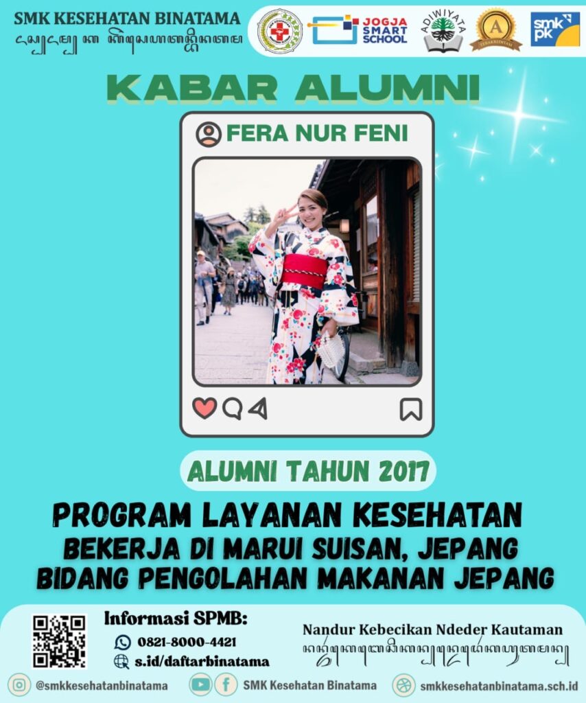 Kabar Alumni - Fera Nur Feni Bekerja di Marui Suisan Jepang ef3485b4 330c 49c1 84da 105daed0c3be 854x1024 - Kabar Alumni - Fera Nur Feni Bekerja di Marui Suisan Jepang