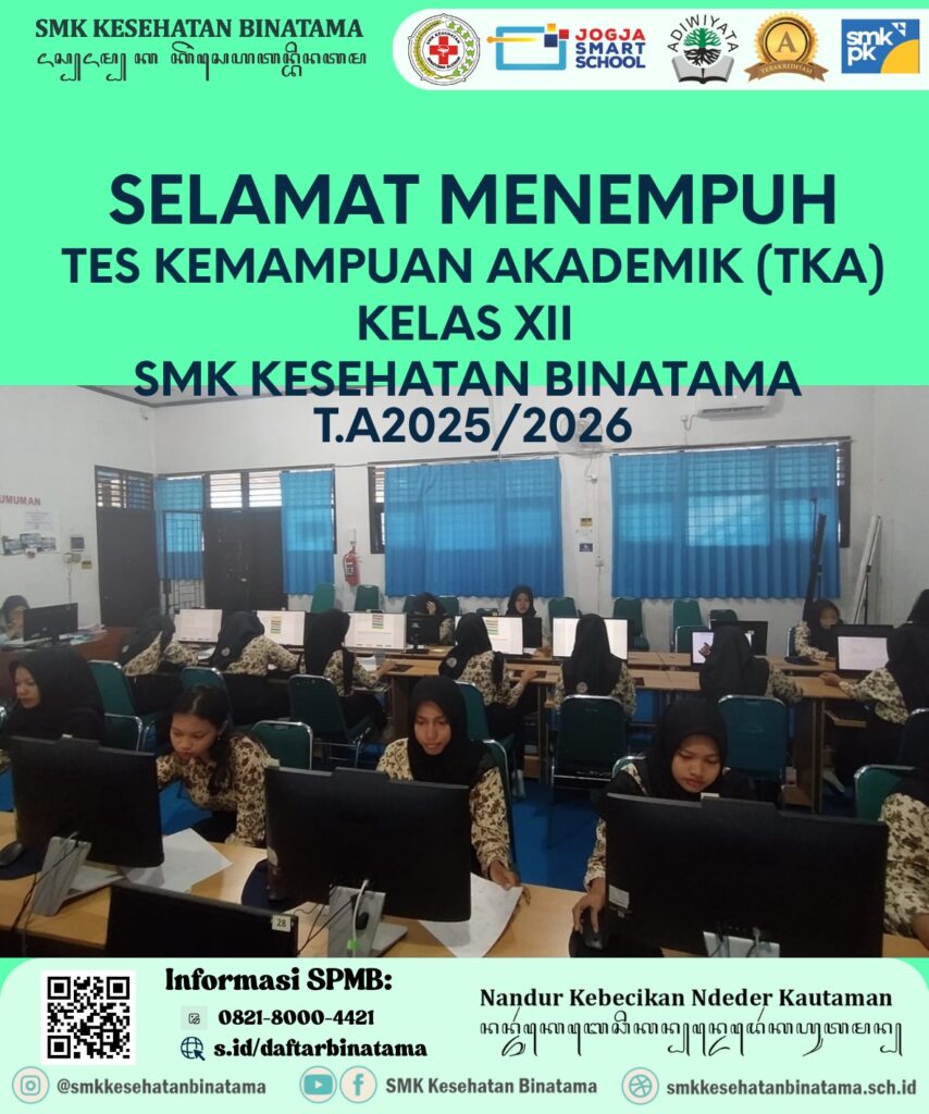 SMK Kesehatan Binatama Laksanakan Tes Kemampuan Akademik (TKA) bagi Murid Kelas XII Tahun Ajaran 2025/2026 WhatsApp Image 2025 11 04 at 13.55.17 854x1024 - SMK Kesehatan Binatama Laksanakan Tes Kemampuan Akademik (TKA) bagi Murid Kelas XII Tahun Ajaran 2025/2026